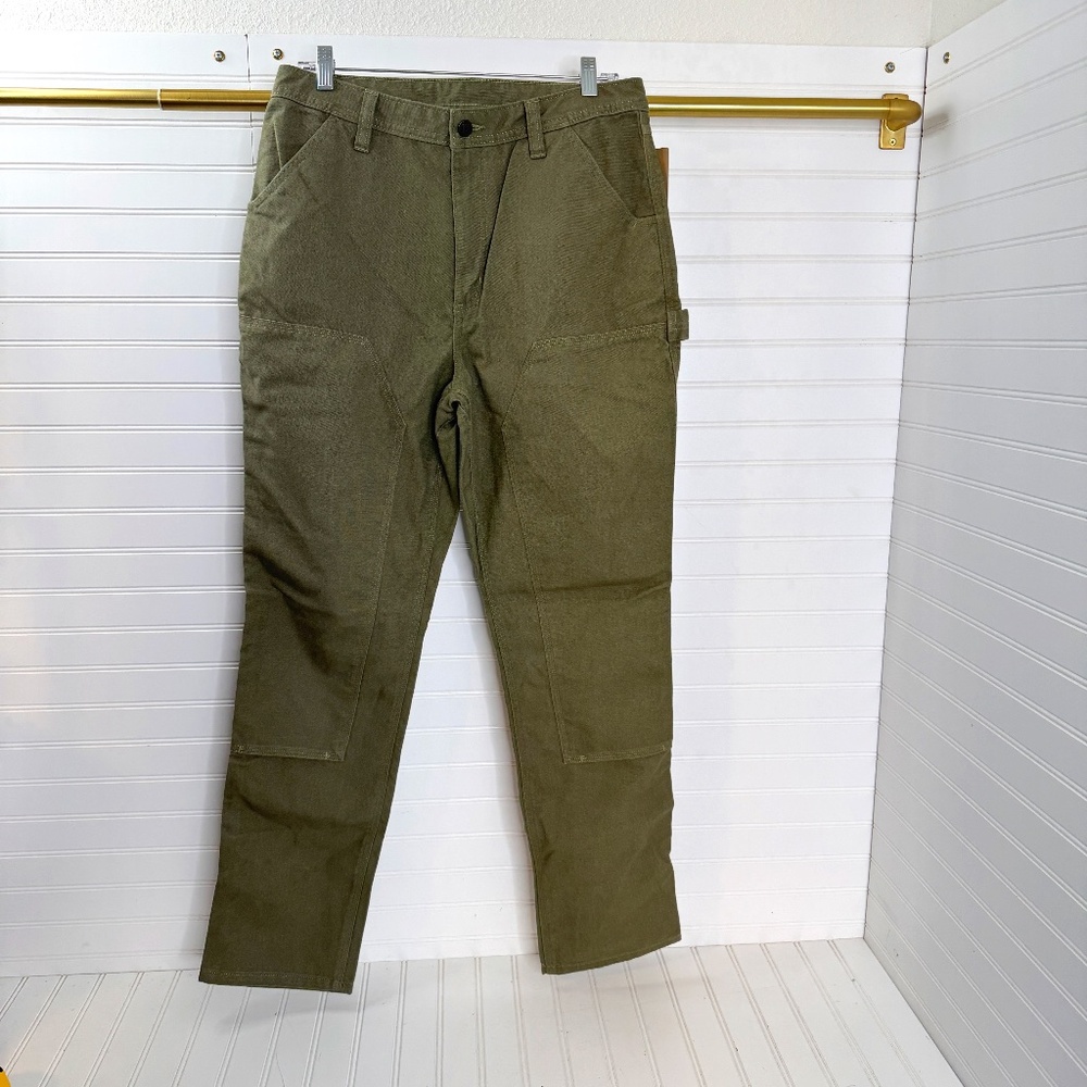 Patagonia Women's Slim All Seasons Hemp Pants Regular Fatigue Green US 12